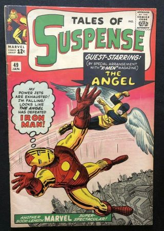 Tales Of Suspense 49 (1964) Key Issue First Iron Man/xmen Crossover.  Ditko Art