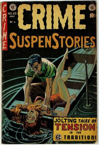 Crime Suspenstories 23 Ec 1954 Pre - Code Horror Vg -