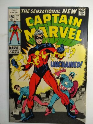 Captain Marvel 17 (marvel,  Oct.  1969) Roy Thomas/story And Gil Kane/art