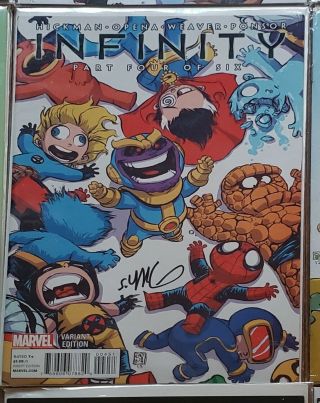 Infinity 4 2013 Thanos Story Signed By Skottie Young