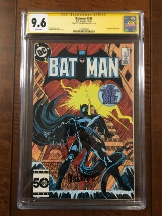 Batman 390 Cgc 9.  6 Ss Signed By Tom Mandrake Catwoman 1985