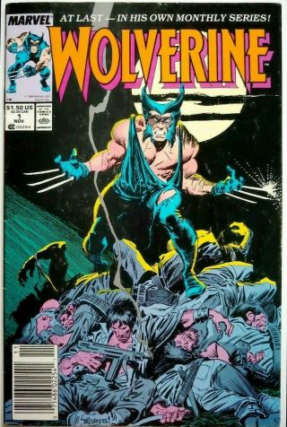 Wolverine 1 Newsstand 1st Solo Series 1st Appearance Patch 1988 Classic Key Hot