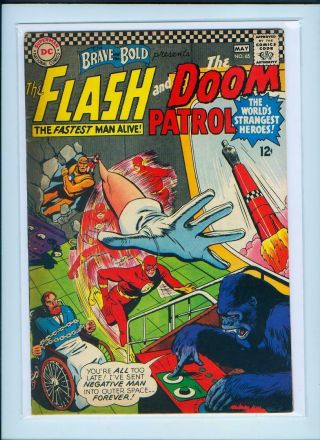 The Flash And The Doom Patrol No.  65 Brave And The Bold Comic Book - Dc