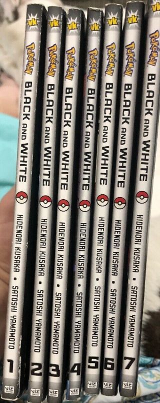 Pokemon Black And White Book Manga Set Vol.  1,  2,  3,  4,  5,  6,  7