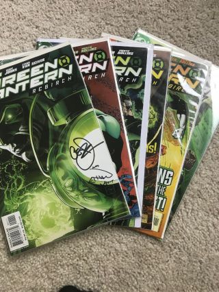 Green Lantern: Rebirth 1 - 6 Signed By Johns Ans Van Sciver (dec 2004,  Dc)
