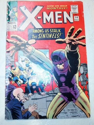 Uncanny X - Men (1st Series) 14 1965 Lower Grade Book Complete