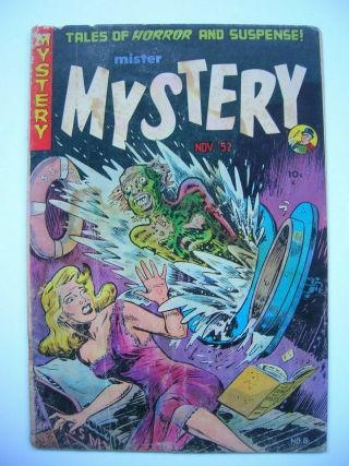 Mister Mystery 8,  G,  2.  5,  Complete And Unrestored,  Cover Att.  To Both Staples