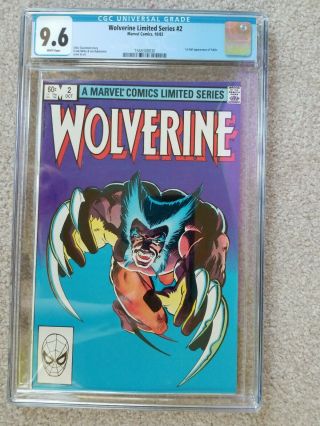 Wolverine Limited Series 2 (1982) Cgc Graded 9.  6 Frank Miller Cover & Art