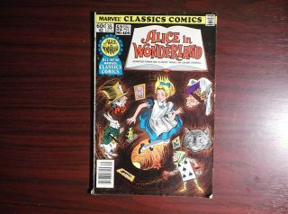 Marvel Classics Comics 35 Alice In Wonderland 1978
