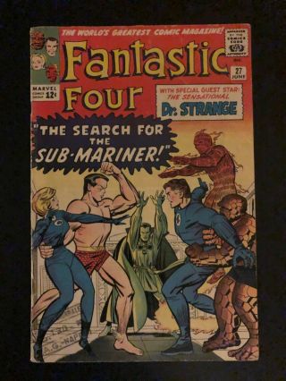 Fantastic Four 27 Higher Grade Marvel Silver Age Comic