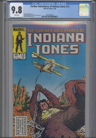 Further Adventures Of Indiana Jones 13 Cgc 9.  6 1983 Marvel : Frame