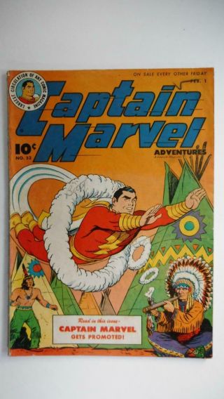 Captain Marvel Adventures 53 Vg 4.  0 (fawcett 1941 Series)