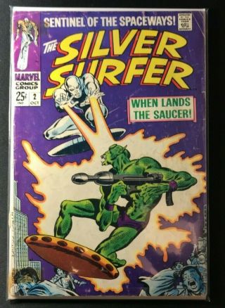 The Silver Surfer 2 (oct 1968,  Marvel) Good (gd) (1.  8 To 2.  5)