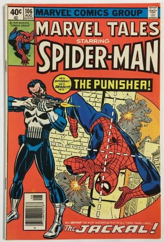 Marvel Tales 106 Vf Aug 1979 Bronze Age Spider - Man 129