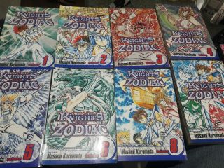 Knights Of The Zodiac (saint Seiya) Vol.  1 - 8.  English Manga 1st Printing