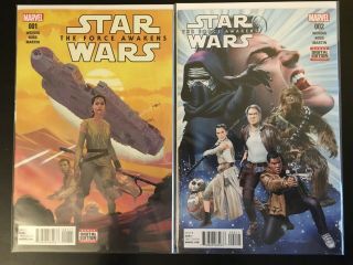 Marvel Star Wars The Force Awakens Complete Series Issues 1,  2,  3,  4,  5,  6 (vf)