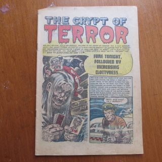 Tales From The Crypt 36 (atlas) Pr Vintage Golden Age 1952 - Coverless