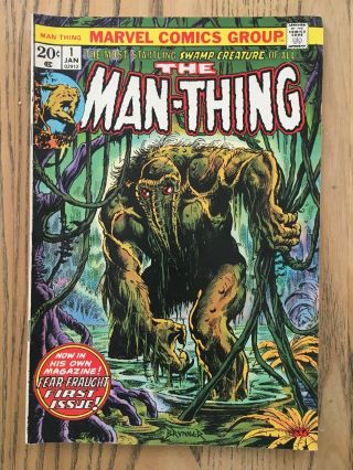 Man - Thing 1 1974 Marvel Comics 1st Appearance Of Man Thing Howard The Duck