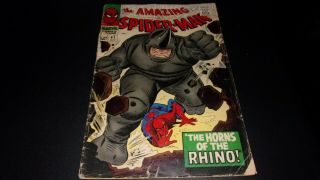 The Spider - Man 41 First Appearance Of Rhino (nov 1967 Marvel)