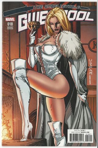Gwenpool 18 X - Men Card Variant Cover Jim Lee Emma Frost Nm