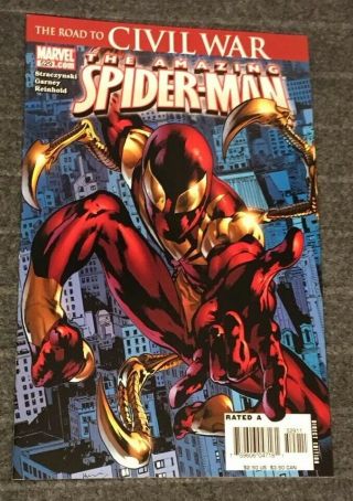 Spider - Man 529 (2006) 1st Appearance Iron Spider Armor Avengers