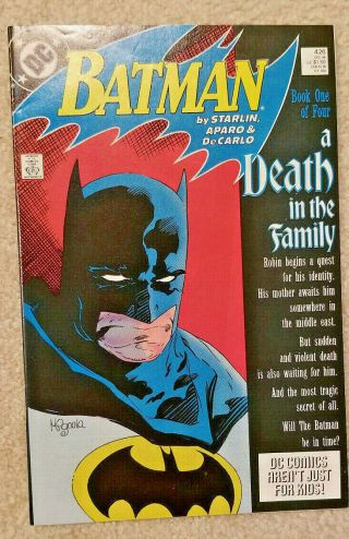 Batman 426 (1988,  Dc) A Death In The Family Part One Nm