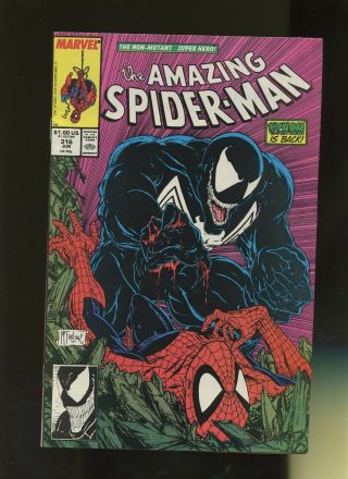 Spider - Man 316 Vf 7.  5 1 Book Marvel Venom Attacks Peter Parker
