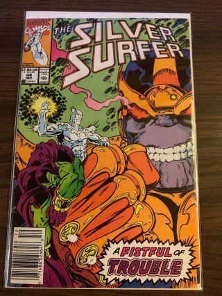 Silver Surfer 44 (dec 1990,  Marvel) 1st Infinity Gauntlet