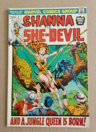 Shanna,  The She - Devil,  Vol 1 1,  Dec 1972,  Vfn,  (mark 