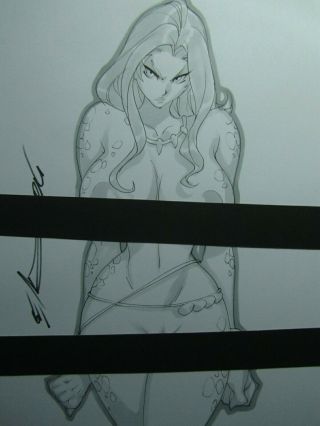Cheetah Wonder Woman Girl Sexy Busty Sketch Pinup - Daikon Art