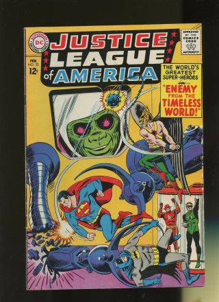 Justice League Of America 33 Vg 4.  0 1 Book Dc 1st Alien - Ator 1965 Green