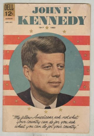 John F.  Kennedy August 1964 G/vg Photo Cover