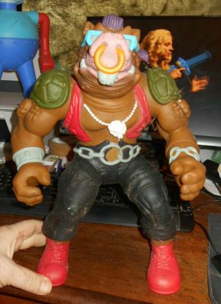 Toy Villain Hog Teenage Mutant Ninja Turtles 1990 Mirage Studios Lg Size 13 1/2 "