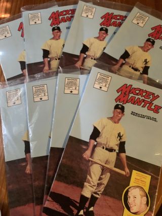 8 Mickey Mantle Second Issue 1992 W/ 2 Baseball Postcards