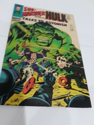 Tales To Astonish 81 1966 Hulk/sub - Mariner Very Fine/near - Minus