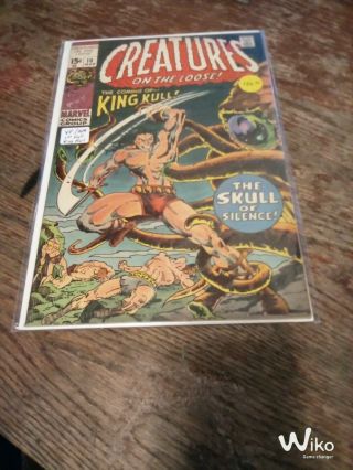 Creatures On The Loose 10 1st Full App King Kull Vf/nm Uncertified