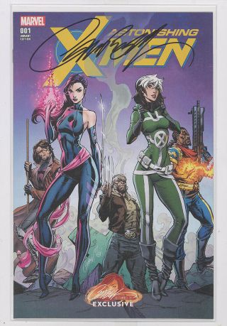 Astonishing X - Men 1 Exclusive Variant Cover A Signed J Scott Campbell W/