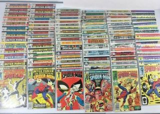 Peter Parker The Spectacular Spider - Man 9 - 172 Incomplete,  64,  Annuals 8 - 14