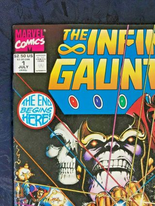 Sharp VF 1992 Marvel Infinity Gauntlet Comic Book Set 1 2 3 4 5 6 Thanos Perez 2