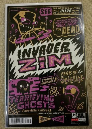 Invader Zim 1 3rd Printing Aaron Alexovich Variant Cover Nm Oni Press