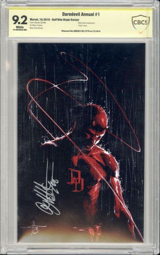 Daredevil Annual 1 Virgin Variant Signed By Cover Artist Gabriele Dell 