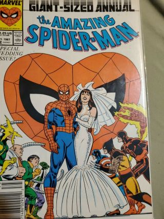 The Spider - Man Annual 21 (1987,  Marvel) Inside A Cardboard Slipcover.