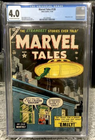 Marvel Mystery Tales 128 Cgc 4.  0 Flying Saucer Cover Golden Age Horror