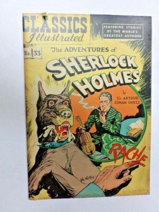 The Adventures Of Sherlock Holmes (classics Illustrated) 33