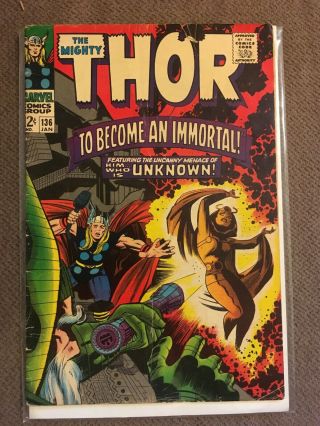 Thor 136 Vg/f 2nd Appearance Of Sif