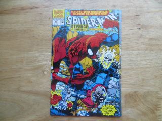 1992 Spider - Man 23 Ghost Rider Vs Sinister Six Signed Erik Larsen Art,  With Poa