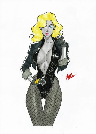 Black Canary By Lucas Silva - Art Pinup Drawing