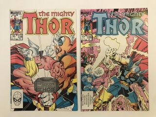 Thor 338 And 339 2nd Beta Ray Bill Appearance,  1st Stormbreaker Appearance Vf/nm
