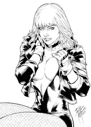 Black Canary By Ronaldo Mendes - Art Pinup Drawing Comic