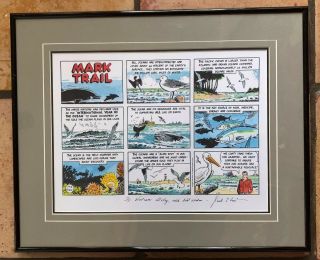 Mark Trail Color Comic Strip Signed By Jack Elrod To William Daley,  Commerce Sec